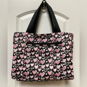 LeSportSac Hearts Print Reversible Tote